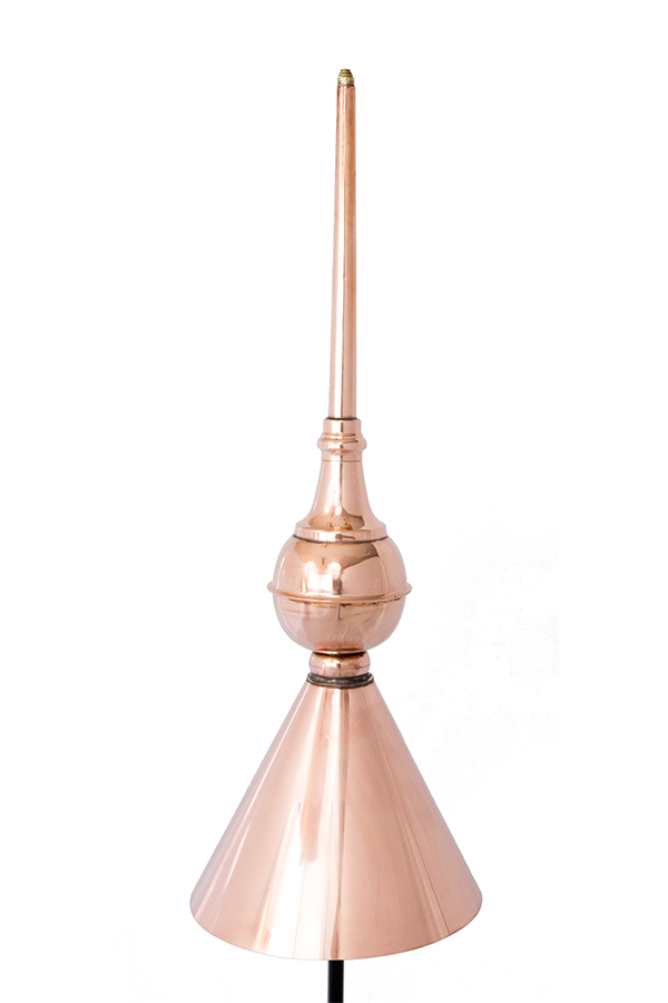 Finials with roof caps